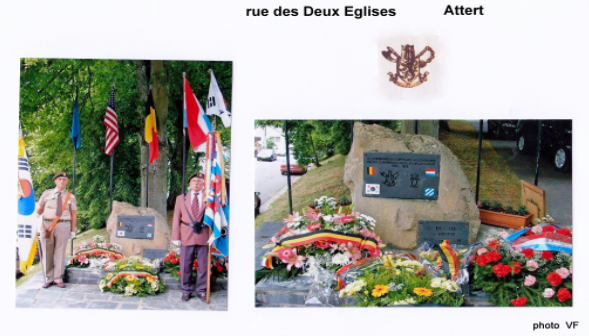 KVVKK-FRCVC Luxemburg gedenksteen monument Bruine mutsen in Korea